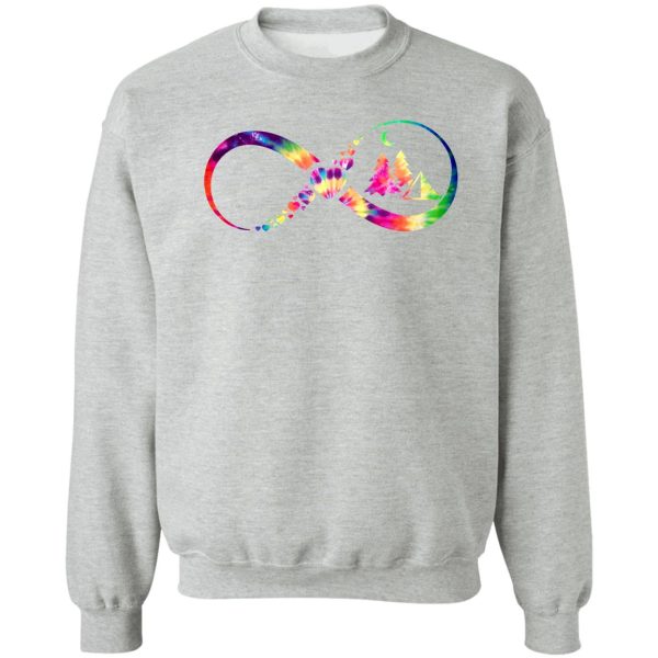 camping infinity tie dye sweatshirt