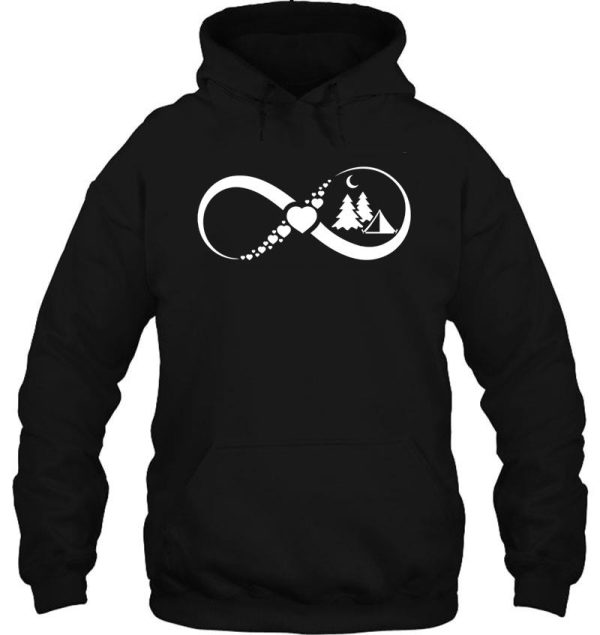 camping infinity white hoodie