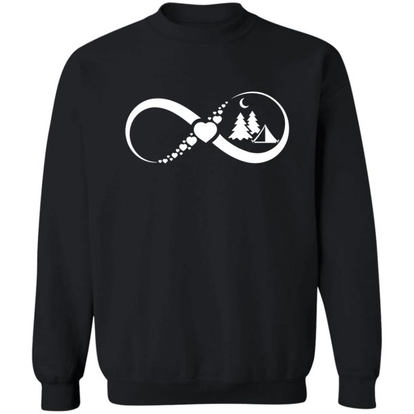 camping infinity white sweatshirt