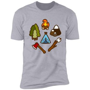 camping is cool pattern shirt