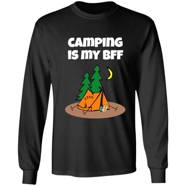 camping is my bff. long sleeve