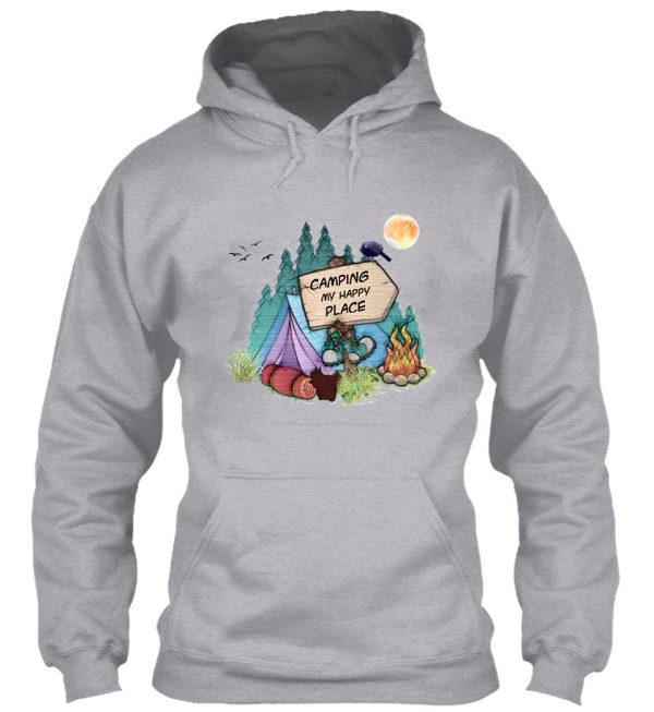 camping is my happy place hoodie