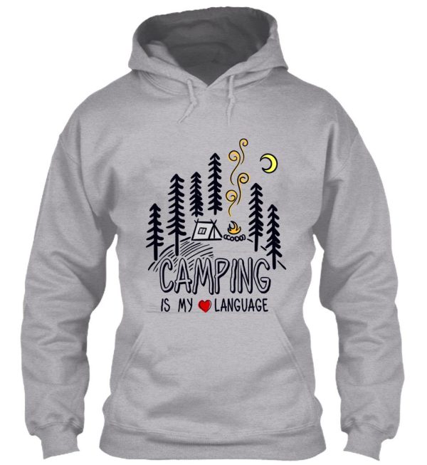 camping is my love language hoodie