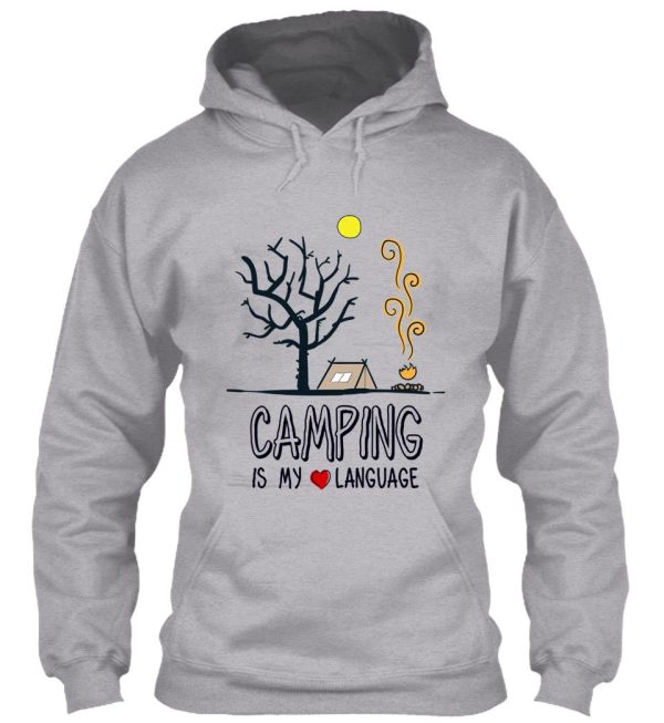 camping is my love language hoodie