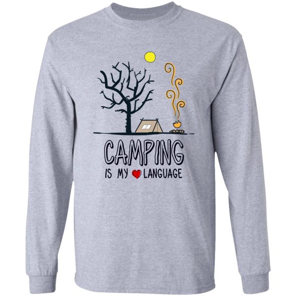 camping is my love language long sleeve