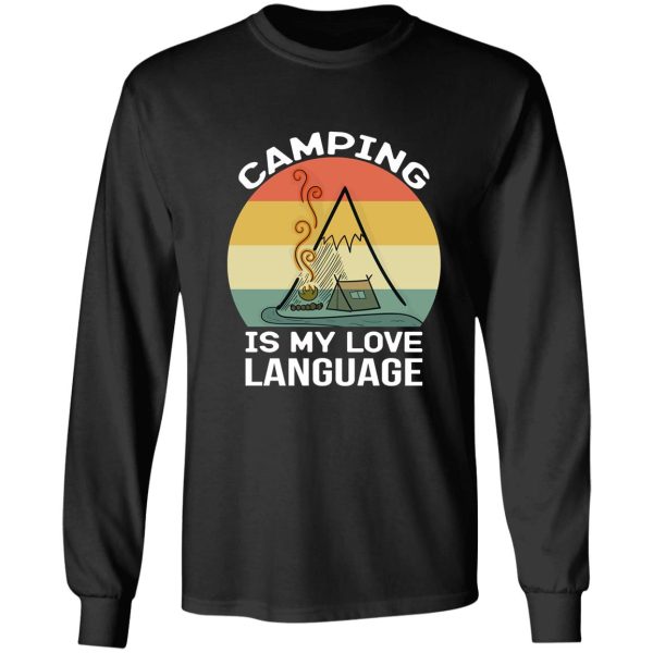 camping is my love language long sleeve