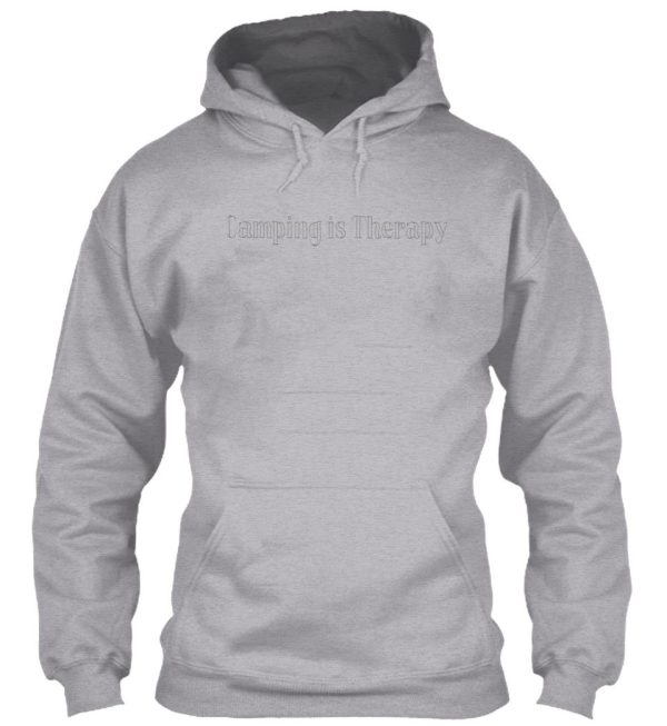 camping is therapy hoodie