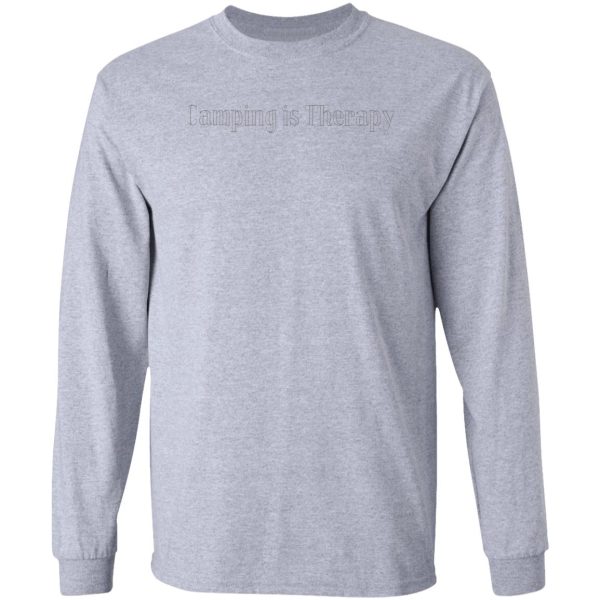 camping is therapy long sleeve