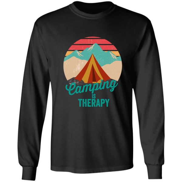 camping is therapy-summer. long sleeve