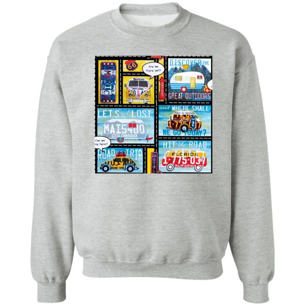 camping lets get calic sky sweatshirt