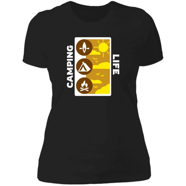camping life lady t-shirt