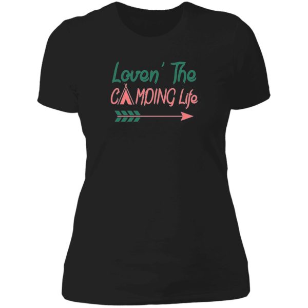 camping life lady t-shirt