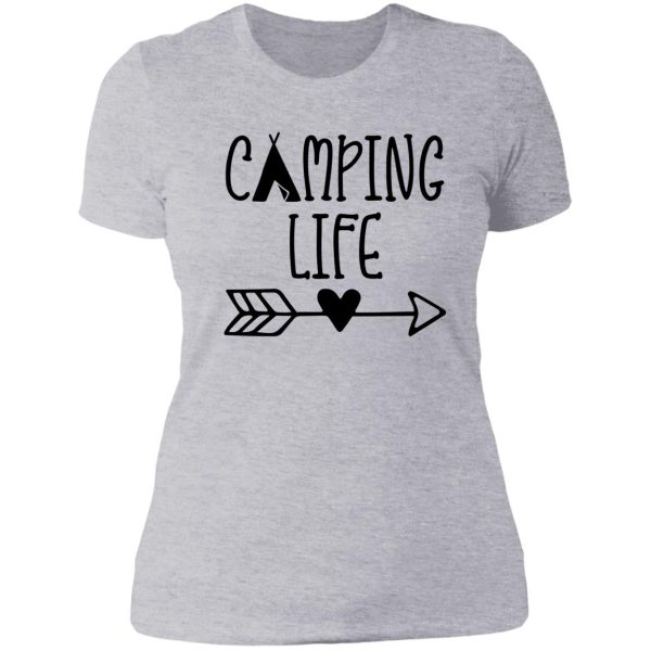 camping life lady t-shirt