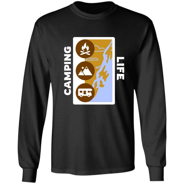 camping life mountains long sleeve