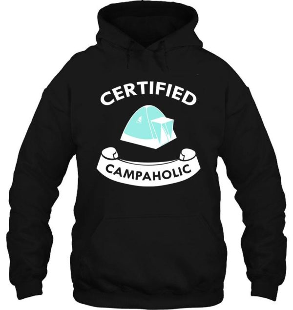 camping love certified campaholic hoodie