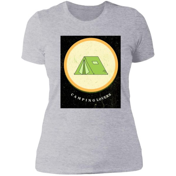 camping lovers campers lady t-shirt