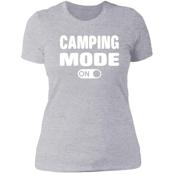 camping mode on lady t-shirt