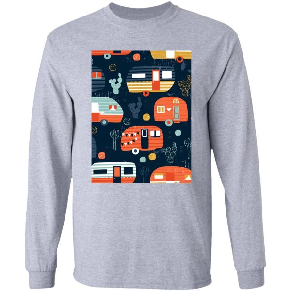 camping model pattern long sleeve