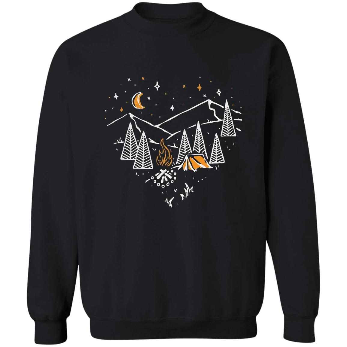 Camping Mountain Heart T-Shirt