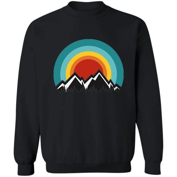 camping mountain sweatshirt
