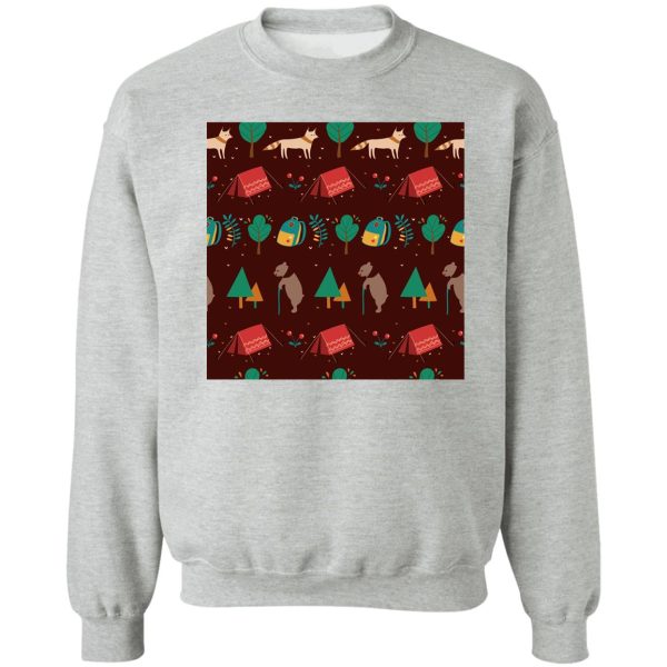 camping night sweatshirt