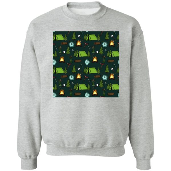 camping night sweatshirt