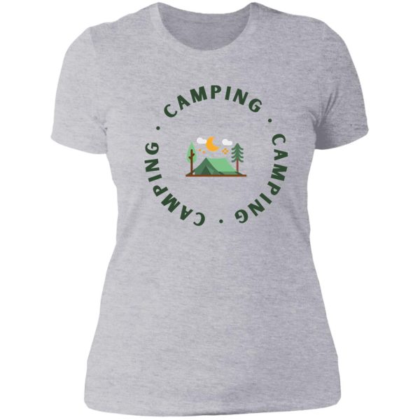 camping outdoors-camping lady t-shirt