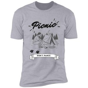camping picnic don't panic shirt