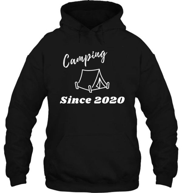 camping pride 2020 white print hoodie