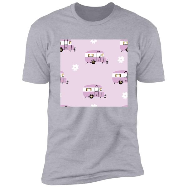 camping purple pattern shirt