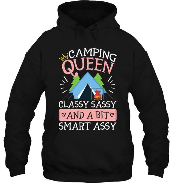 camping queen gift for women who camp hoodie