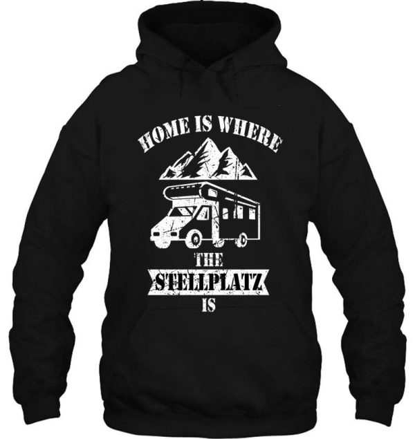 camping saying motorhome caravan gift hoodie