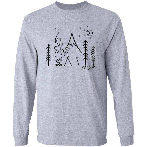 camping scene outdoors long sleeve