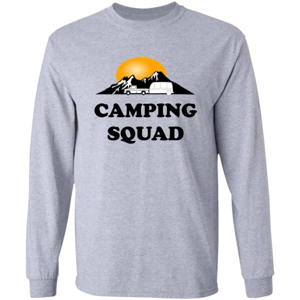 camping squad - camping family group trip 2021 long sleeve