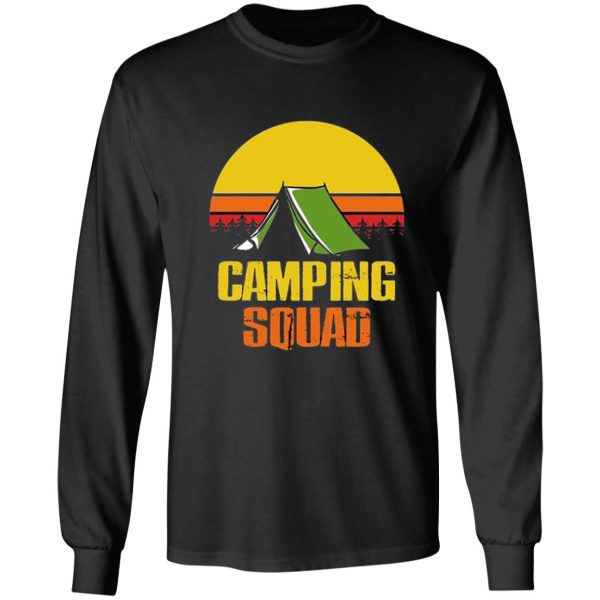 camping squad gifts for camping long sleeve