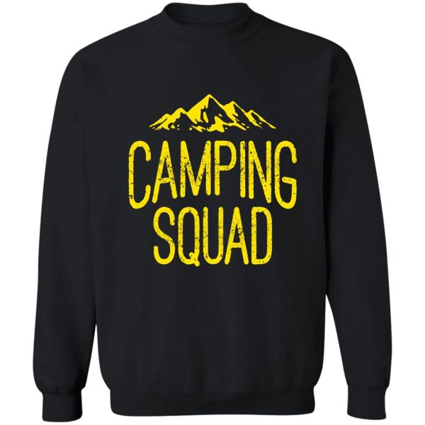 camping squad sweatshirt