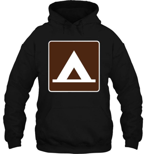 camping symbol sign hoodie