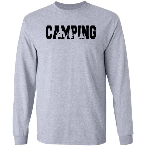 camping t-shirt long sleeve