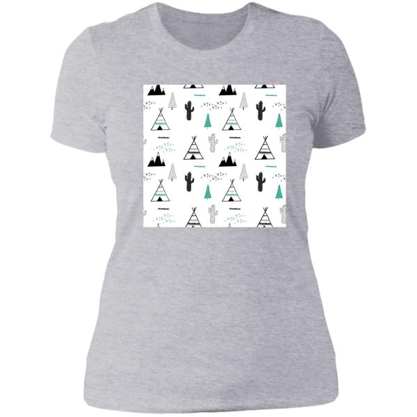 camping tent lady t-shirt