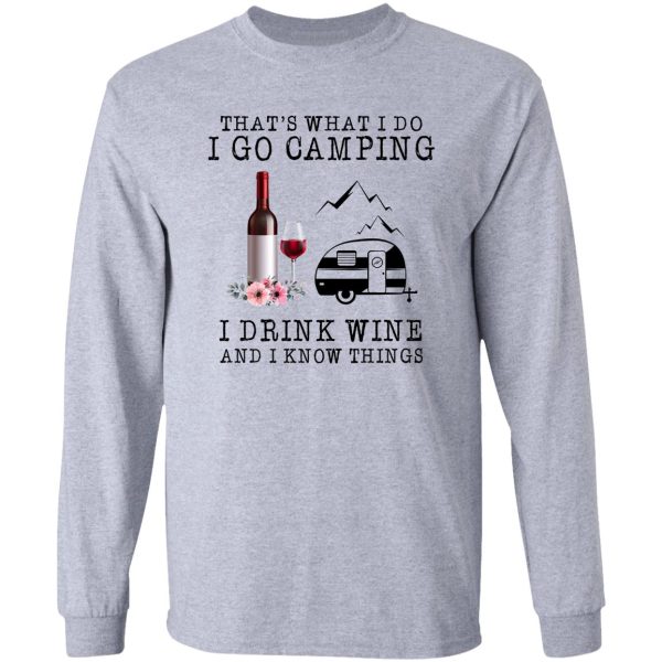 camping- thats what i do long sleeve