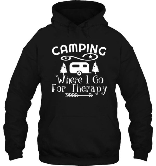 camping therapy 1 hoodie