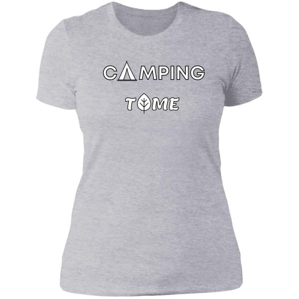 camping time lady t-shirt