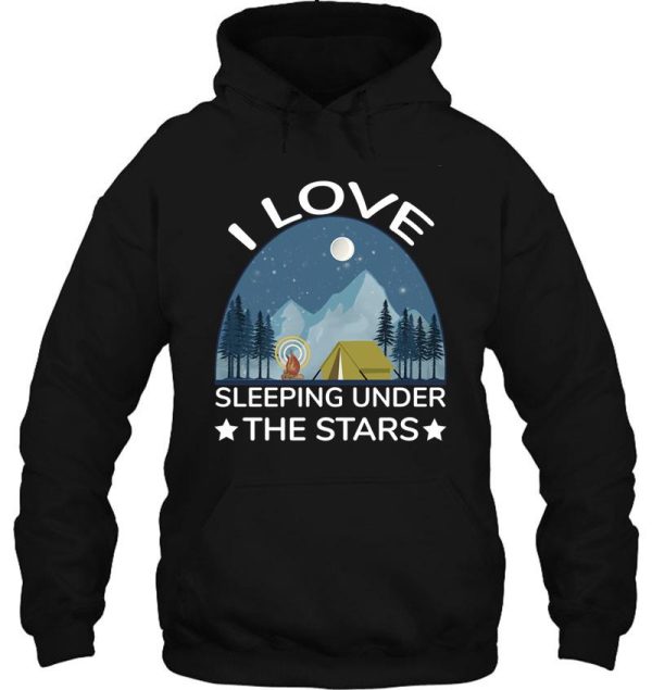 camping under the moon hoodie