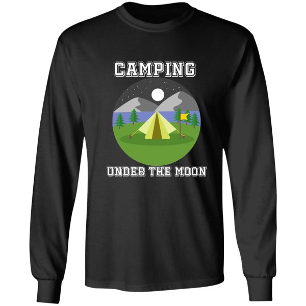 camping under the moon long sleeve