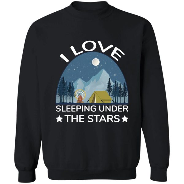 camping under the moon sweatshirt