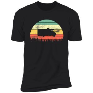 camping van camper vintage sunset shirt