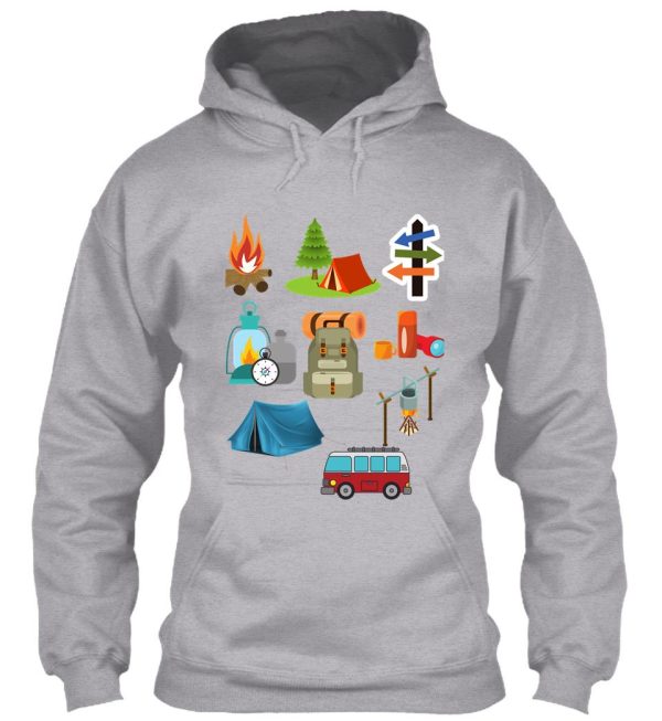 camping vector hoodie