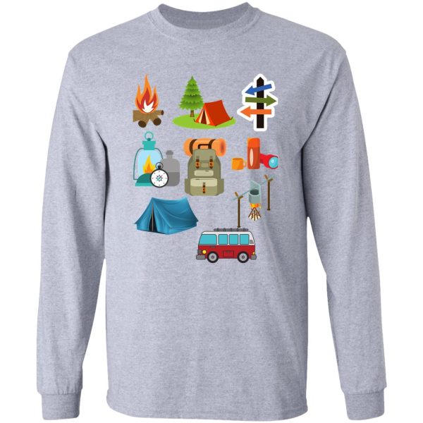 camping vector long sleeve