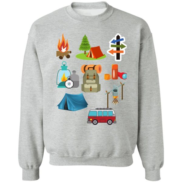 camping vector sweatshirt