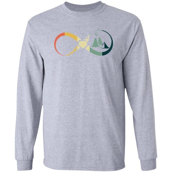 camping vintage infinity long sleeve